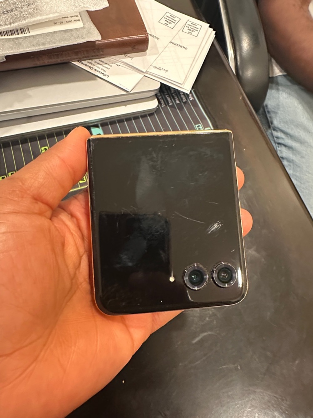 Foldable Black Smartphone with Dual Rear Cameras Motorola Razr unlocked 256gb